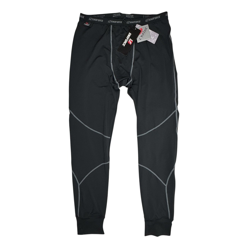 Yamaha Base Layer Pants Mens XL Outlast Snoforce Thermal Black Snowmobile ATB-UV